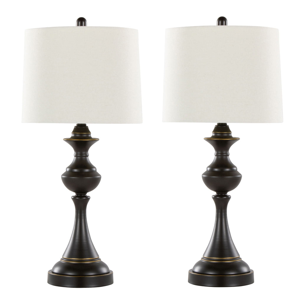 Montgomery Tiered Table Lamp Set | Classic Contemporary Table Lamp Set of 2