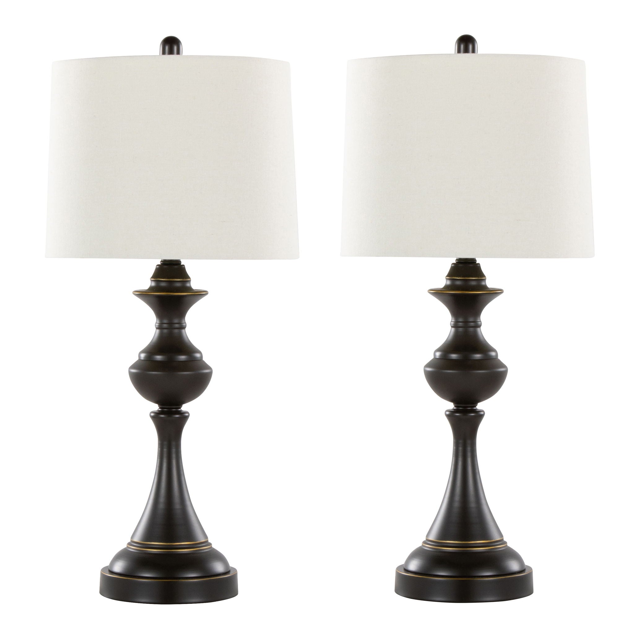 Montgomery Tiered Table Lamp Set | Classic Contemporary Table Lamp Set of 2