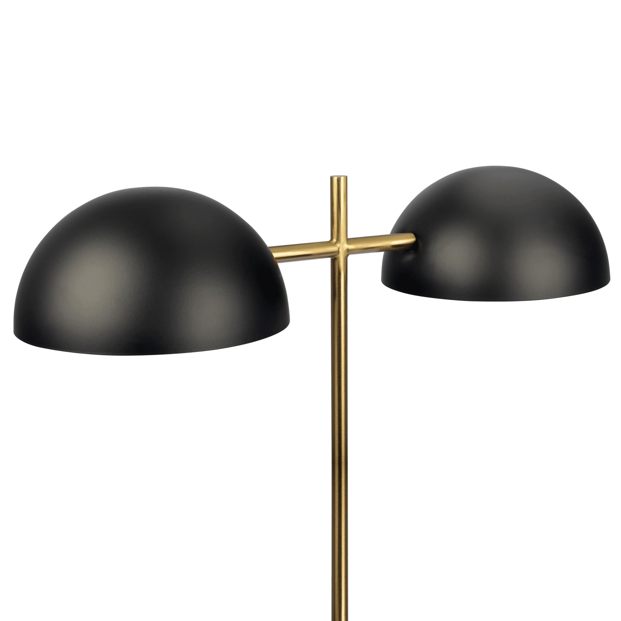 Nova Hydro Double Lamp | Faux Marble Base Dual-Light Table Lamp