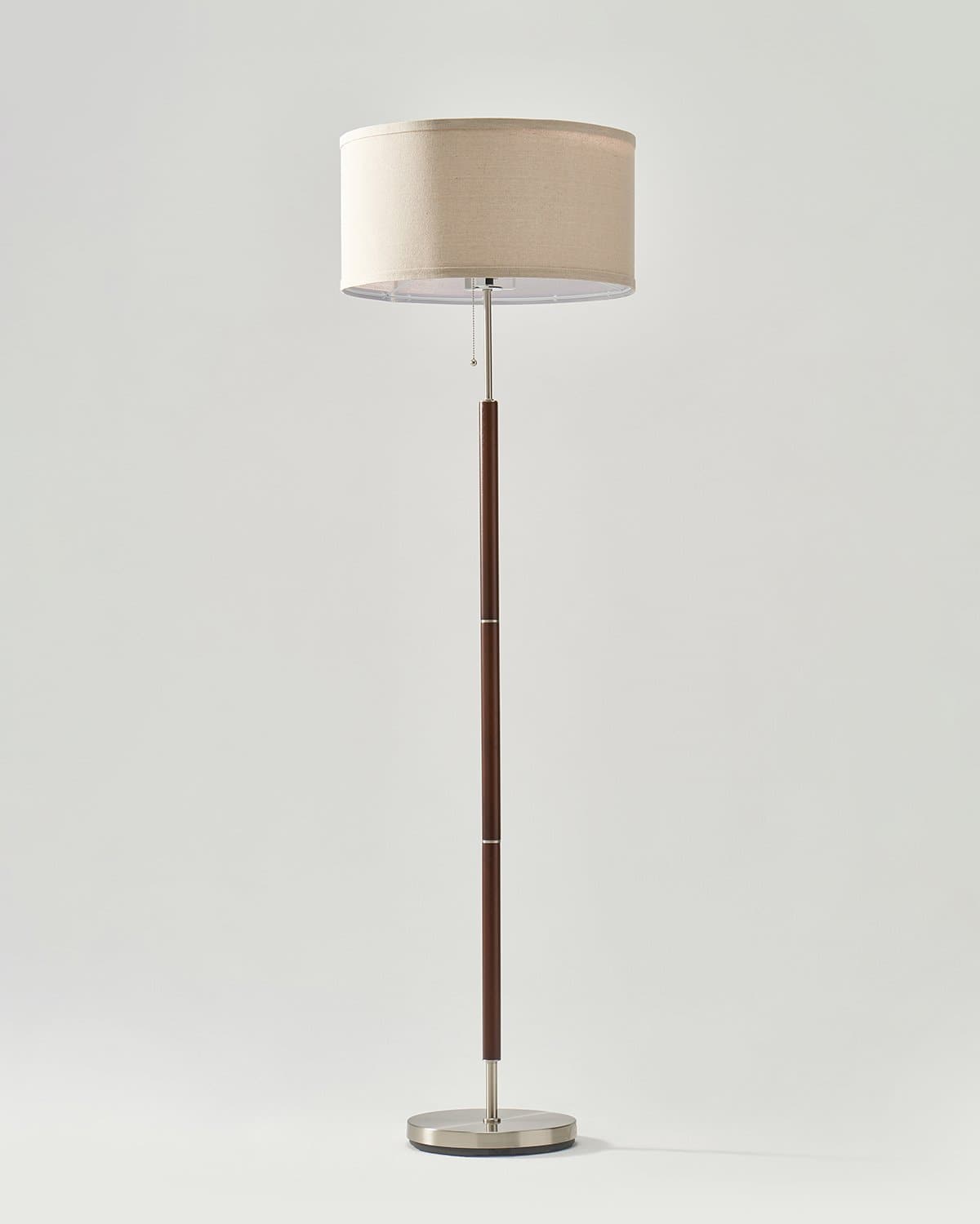 Carter Floor Lamp | Wood & Linen Shade Floor Lamp – Brightech
