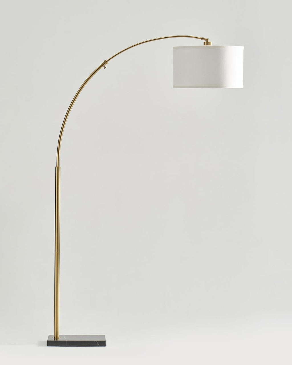 Logan Arc Floor Lamp | Marble Base Arc Lamp with Globe Shade