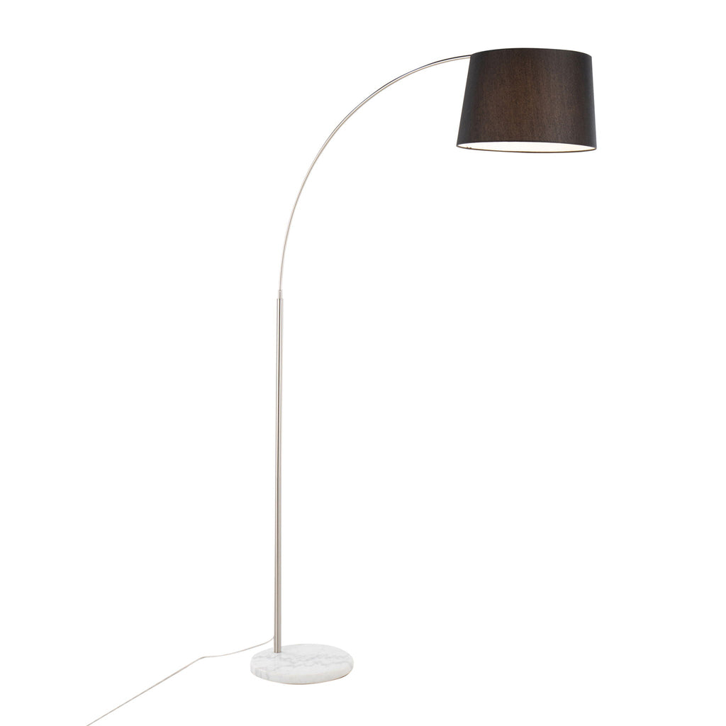 March Arc Floor Lamp | Dramatic Metal Arc Contemporary Floor Lamp