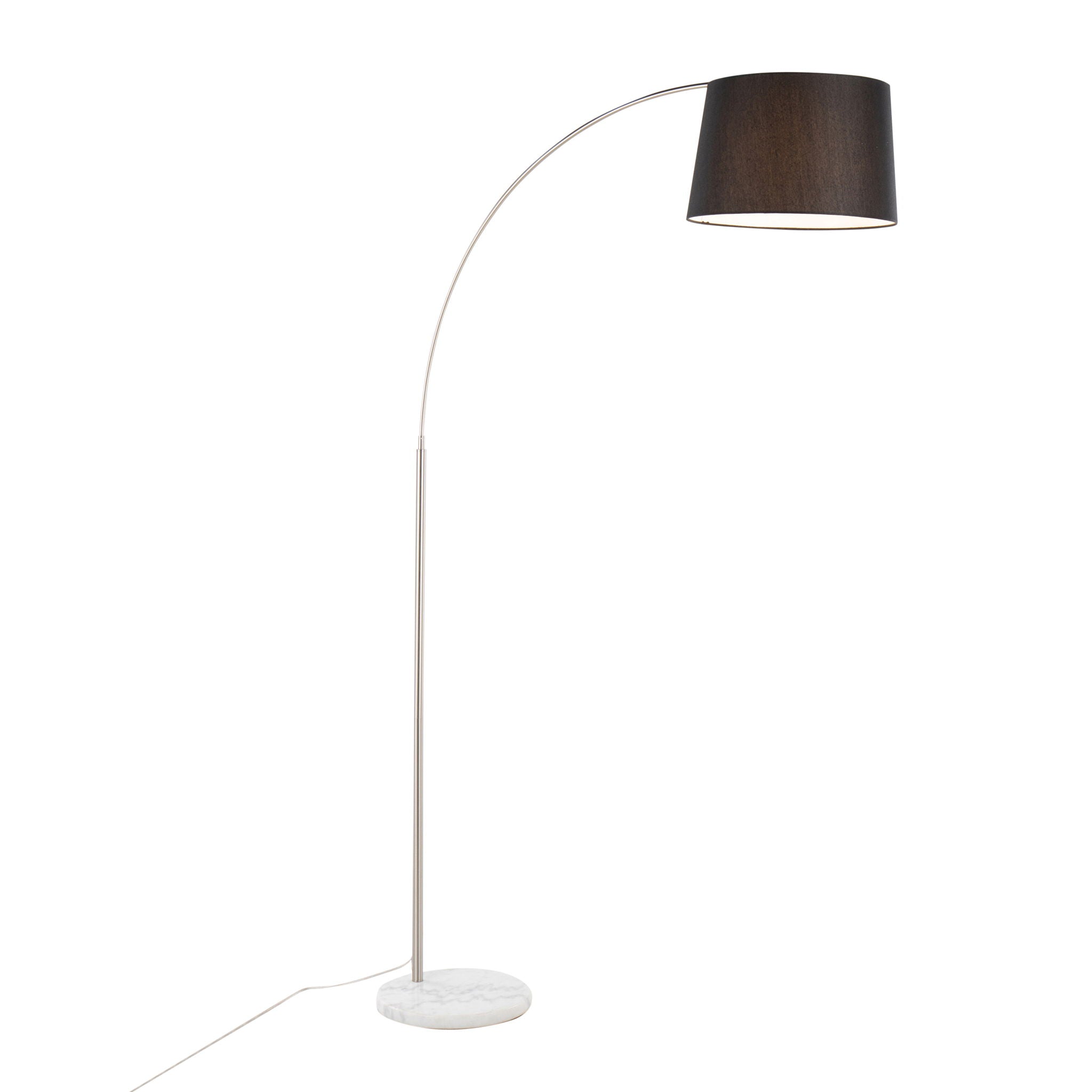 March Arc Floor Lamp | Dramatic Metal Arc Contemporary Floor Lamp