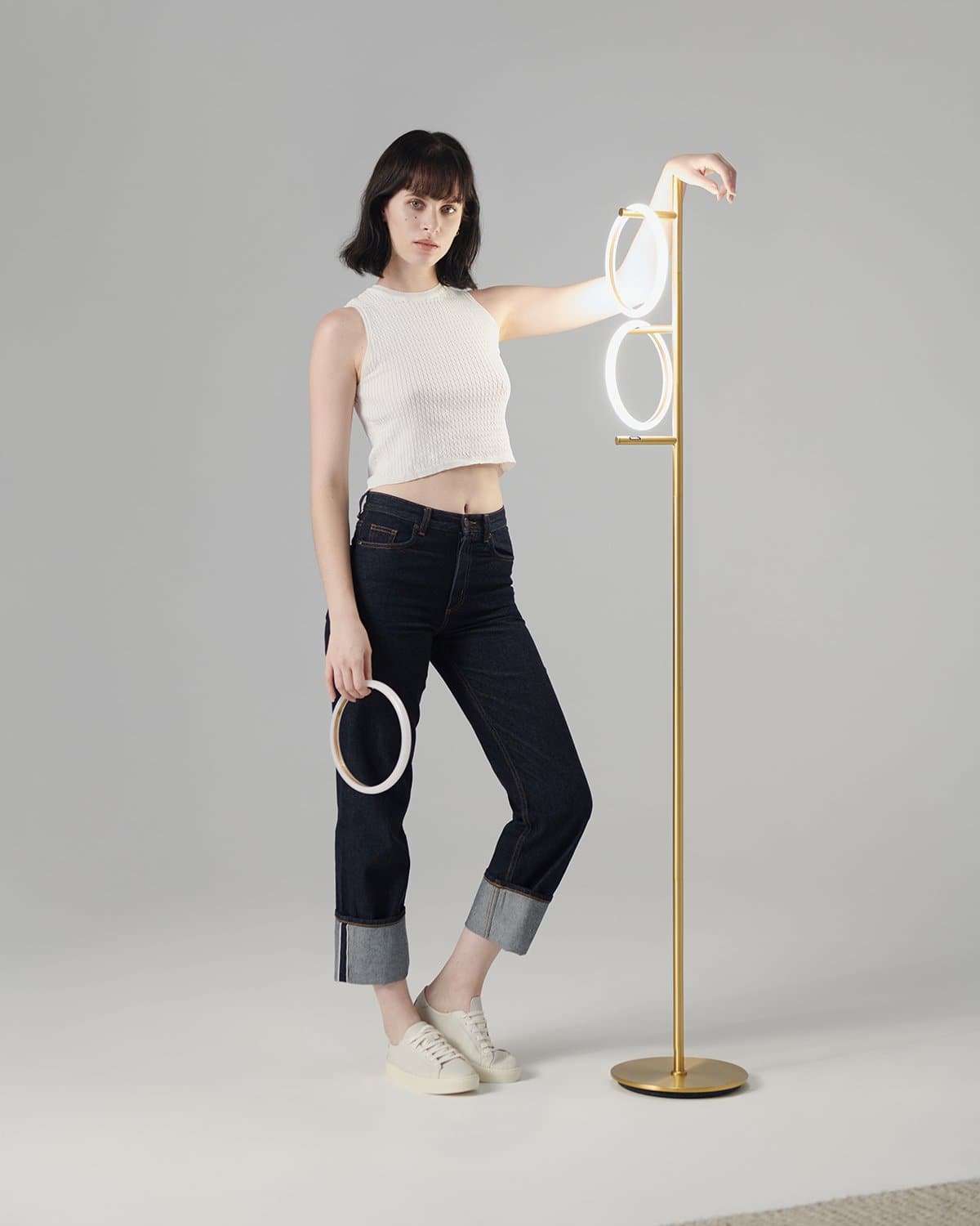 Saturn Ring Floor Lamp | Modern Globe Floor Lamp