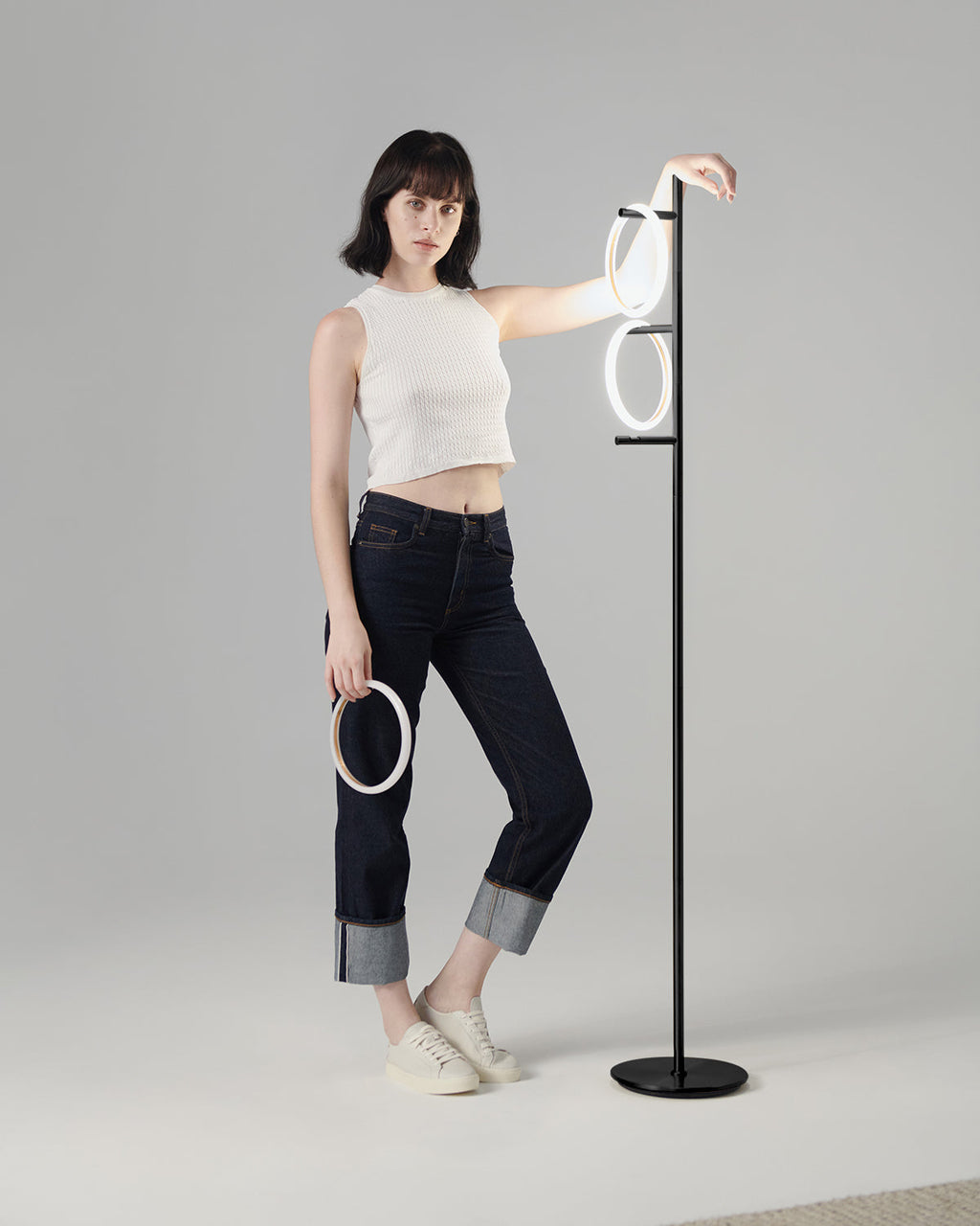 Saturn Ring Floor Lamp | Modern Globe Floor Lamp