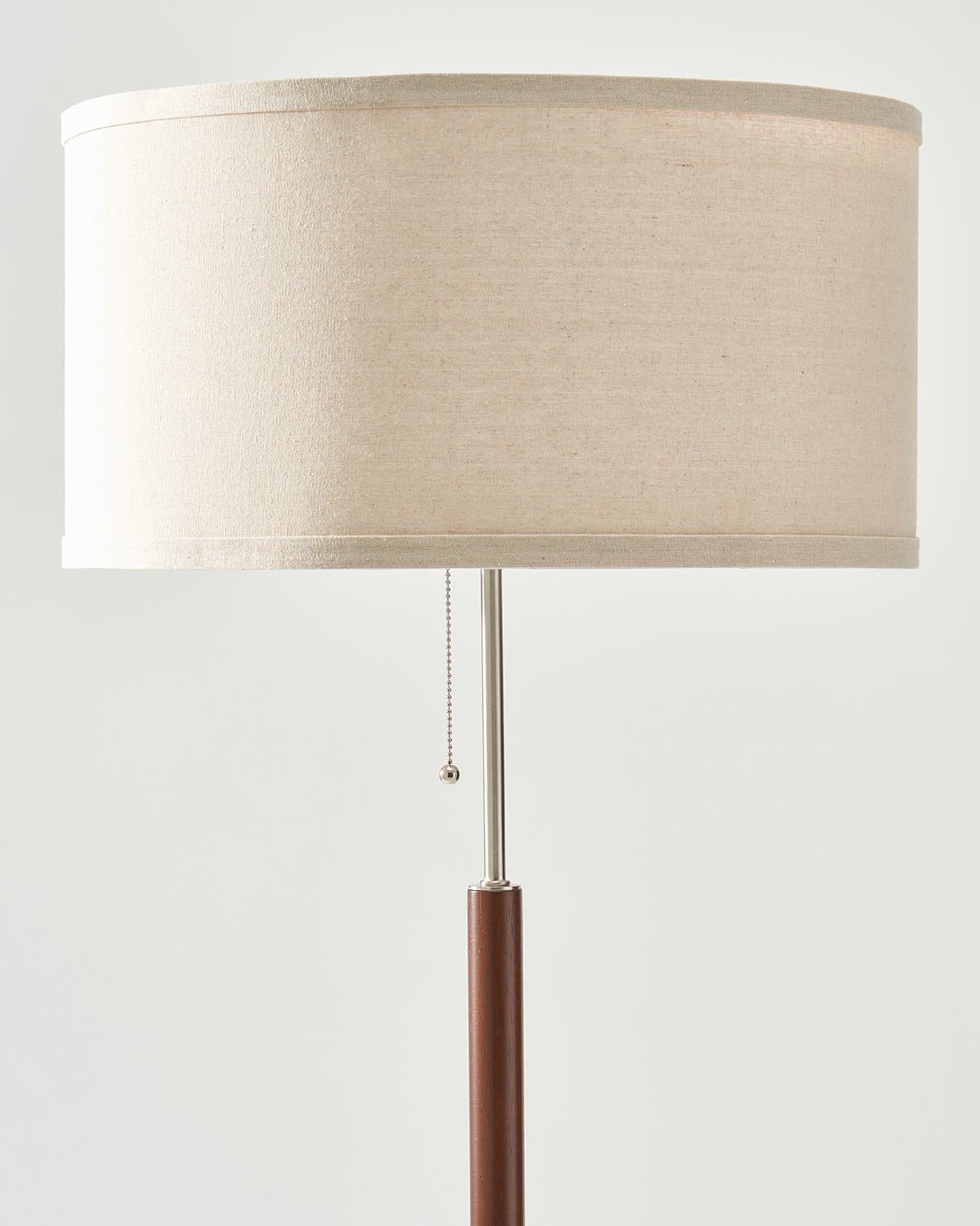 Carter Floor Lamp | Wood & Linen Shade Floor Lamp – Brightech