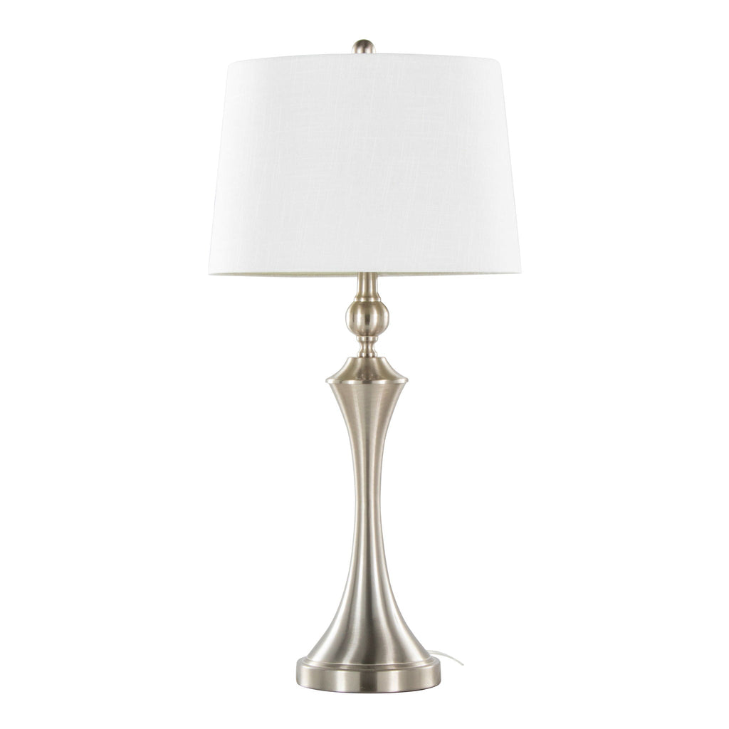 Flint USB Table Lamp Set | Contemporary Table Lamp Set with USB Port, Set of 2