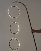 Nova Arc Floor Lamp | Modern Arc Lamp with Rings