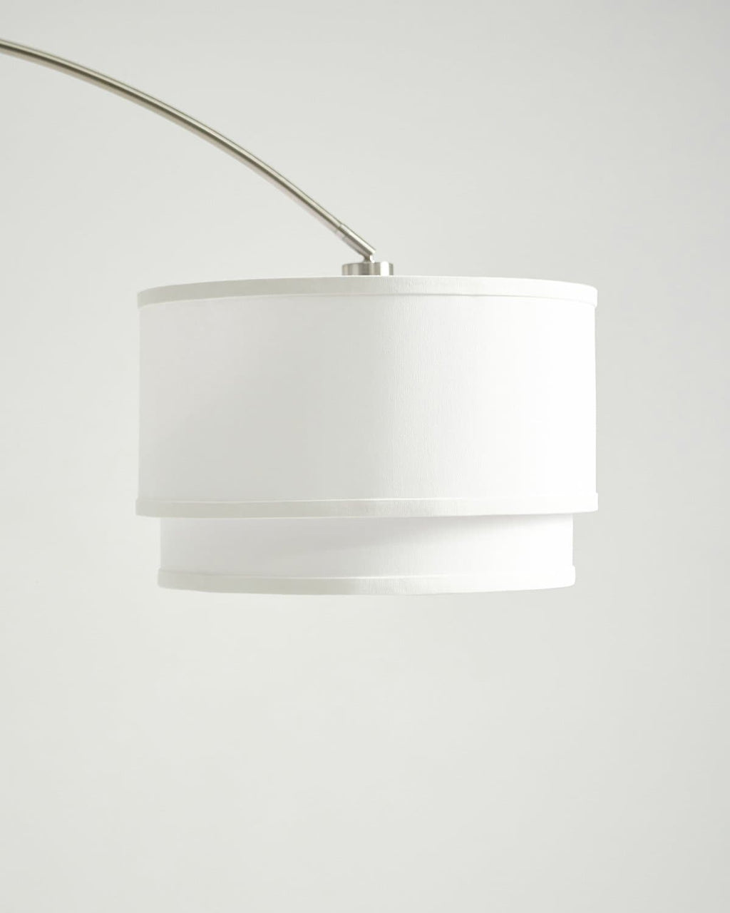 Mason Arc Floor Lamp | Double Cylinder Shade Arc Lamp with Marble Base – Brightech