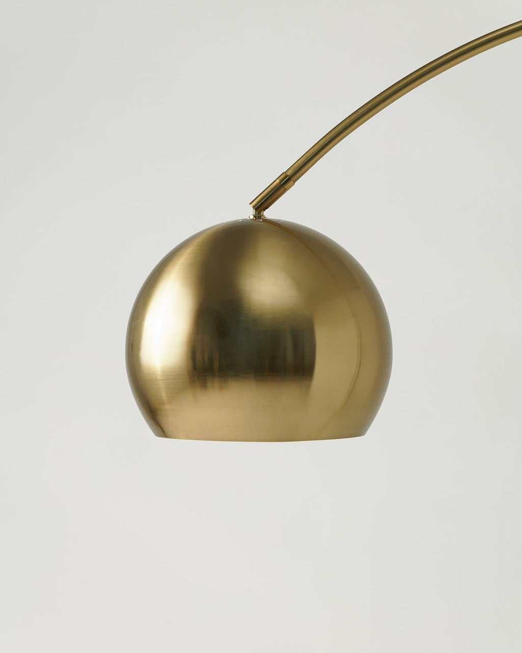 Olivia Arc Floor Lamp | Marble Base Arc Lamp with Globe Shade