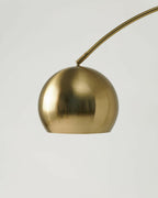 Olivia Arc Floor Lamp With Real Marble Base