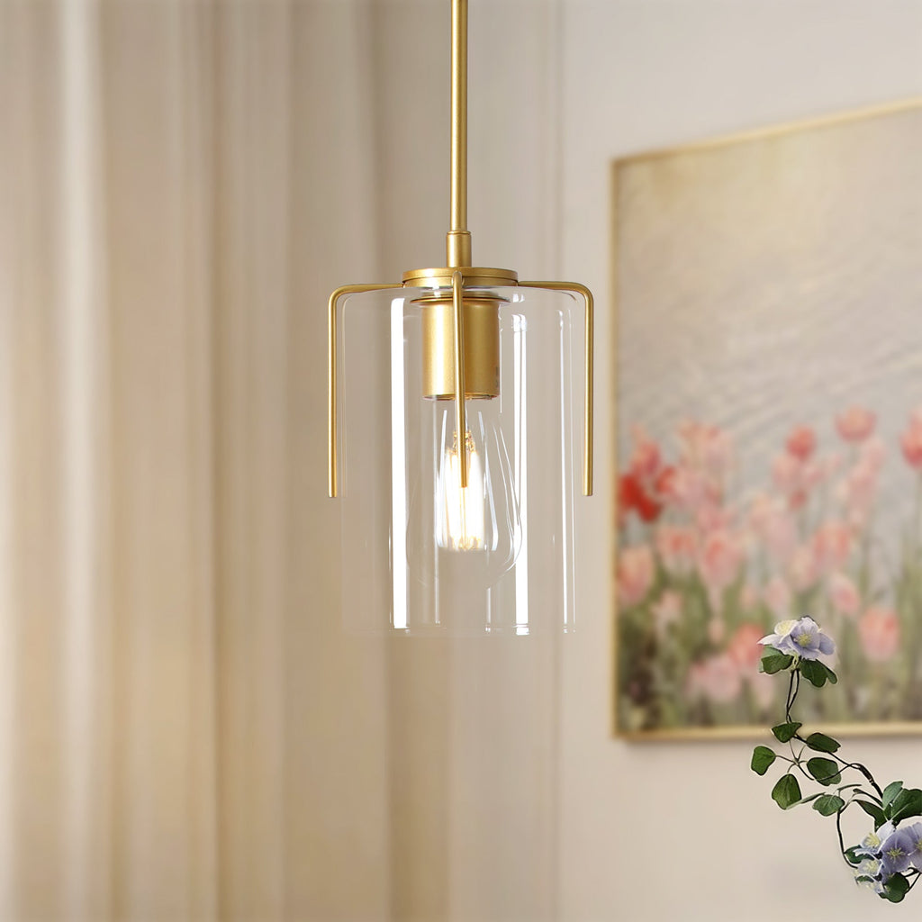 Farmhouse Gold Pendant Light