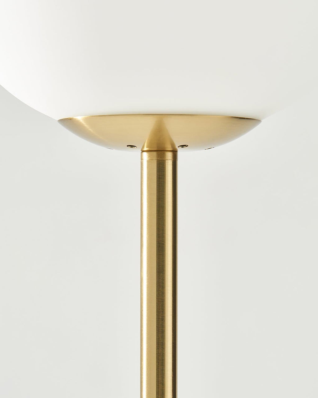 Luna LED Floor Lamp | Brass Globe Floor Lamp – Brightech