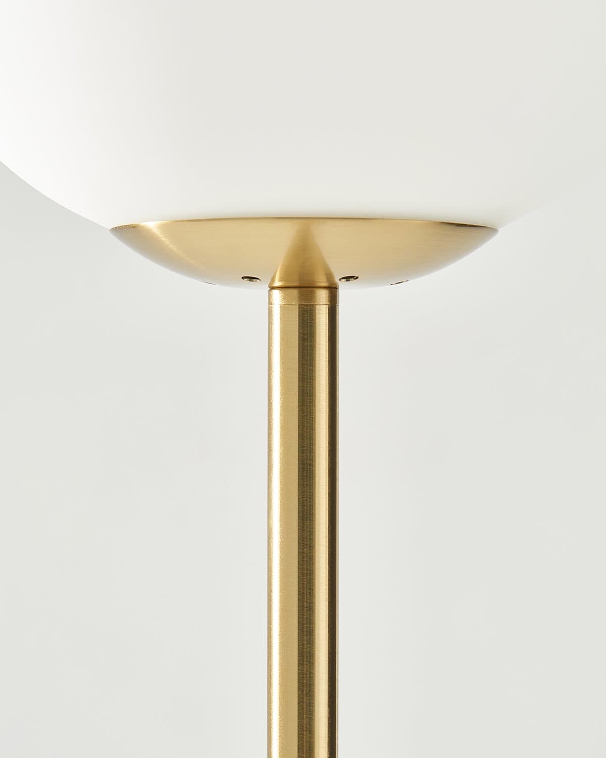 Luna LED Floor Lamp | Brass Globe Floor Lamp – Brightech