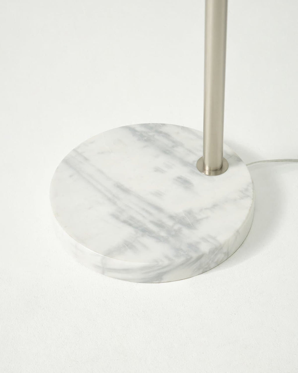 Mason Arc Floor Lamp | Double Cylinder Shade Arc Lamp with Marble Base – Brightech