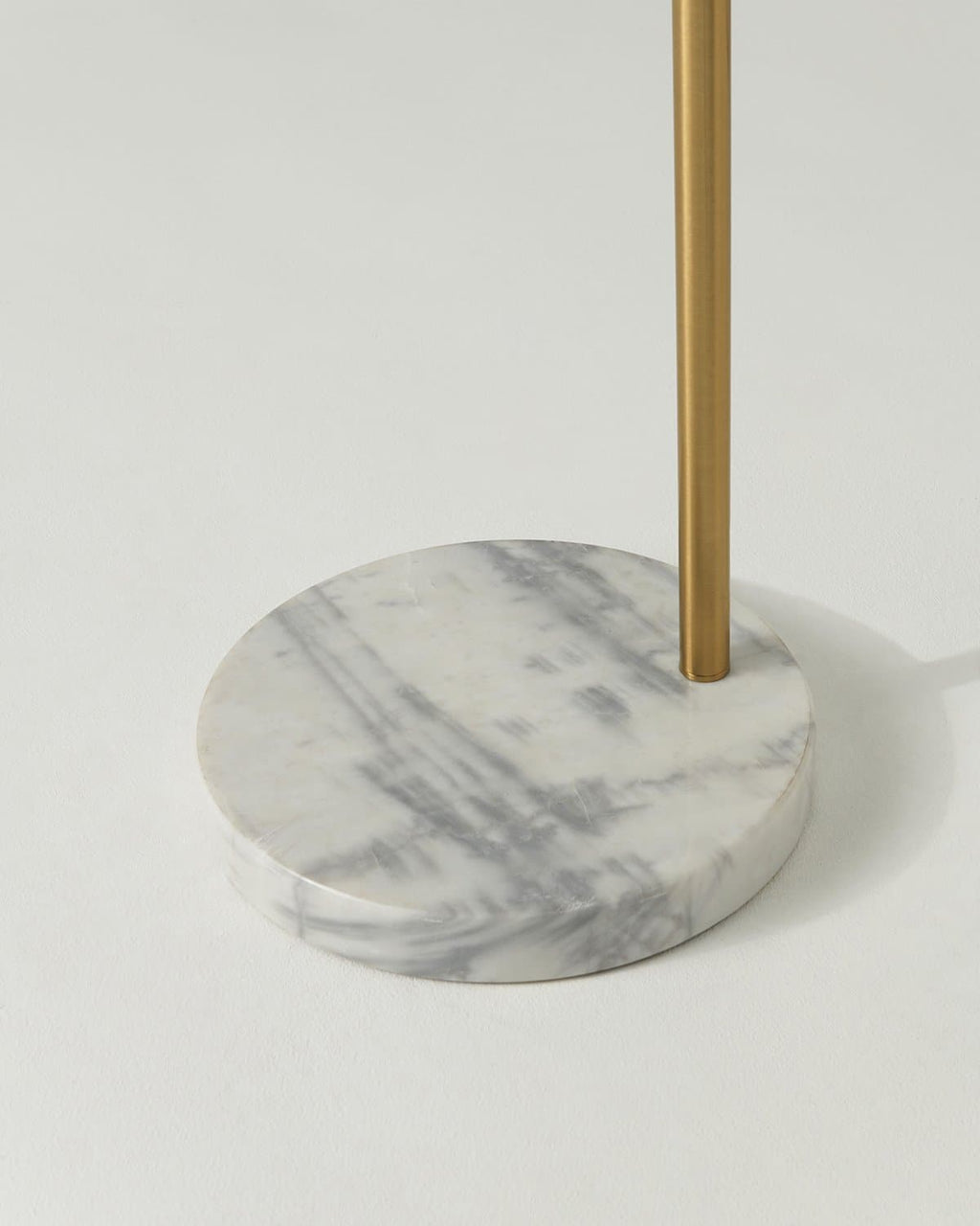 Olivia Arc Floor Lamp | Marble Base Arc Lamp with Globe Shade