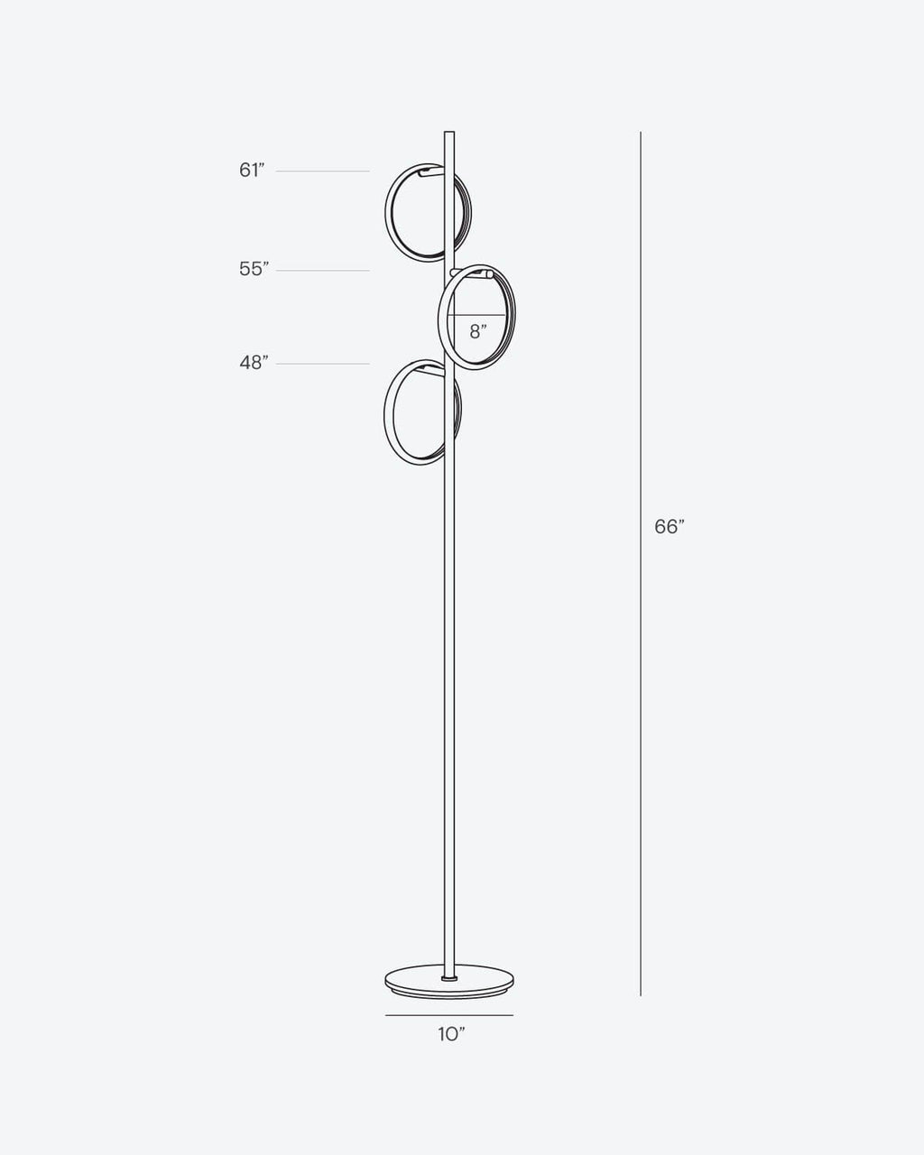 Saturn Ring Floor Lamp | Modern Globe Floor Lamp