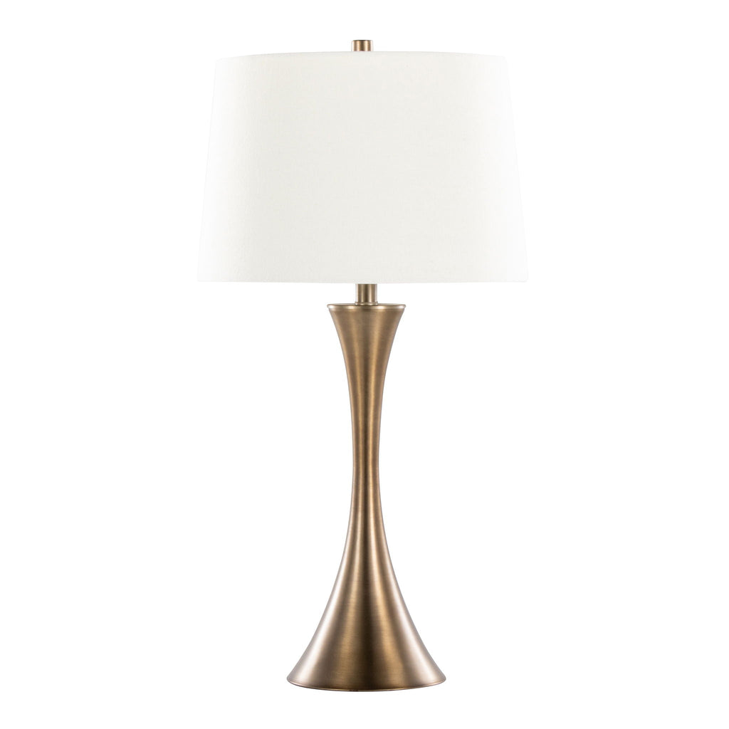 Lenuxe Elegant Table Lamp Set | Hourglass Table Lamp Set of 2