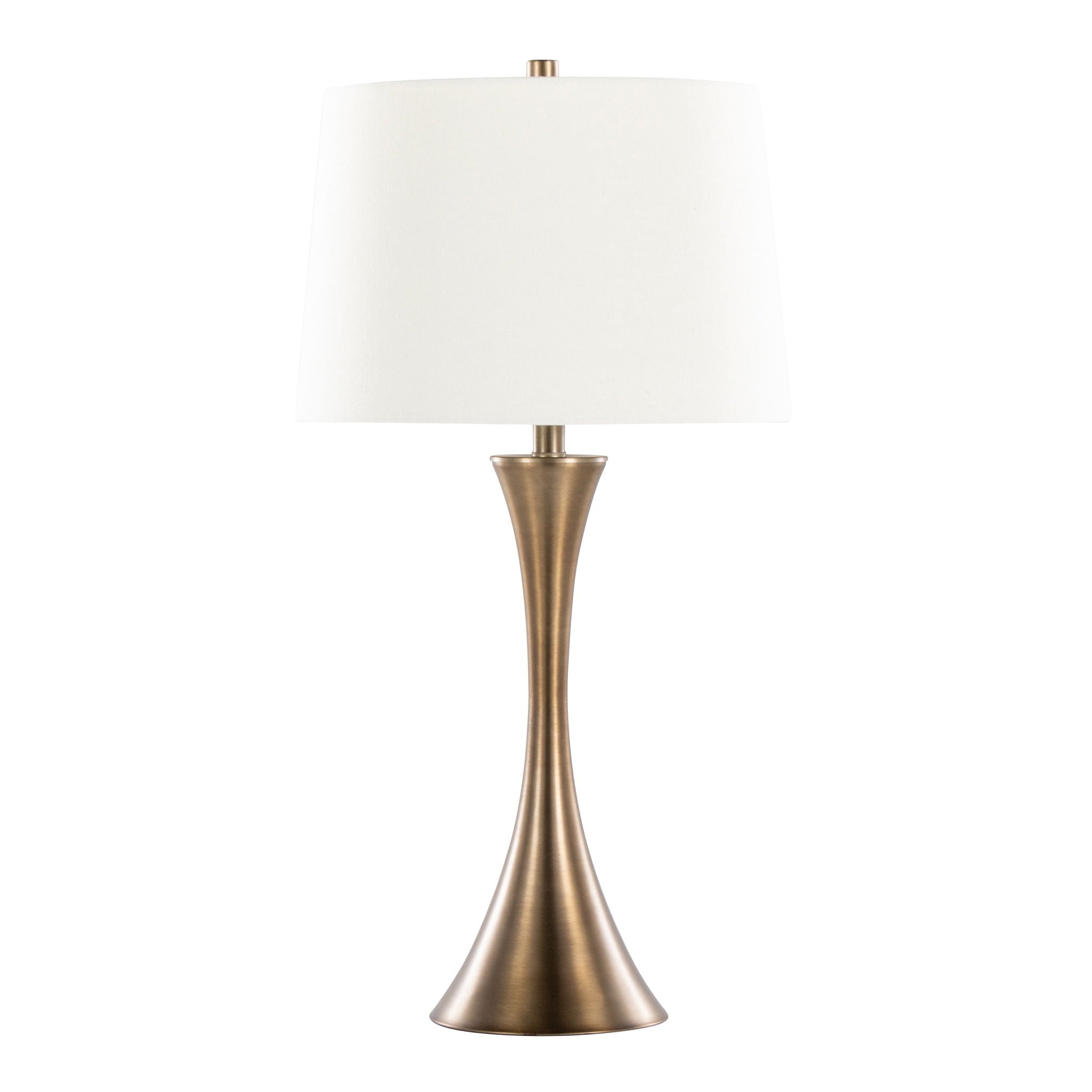 Lenuxe Elegant Table Lamp Set | Hourglass Table Lamp Set of 2