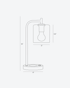 Elizabeth USB Table Lamp