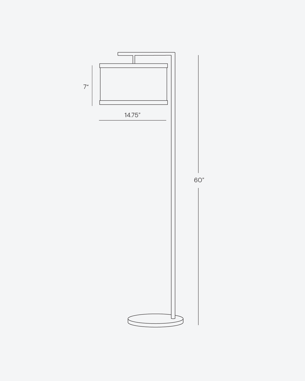 Montage Modern Floor Lamp | Slim LED Torchiere Floor Lamp