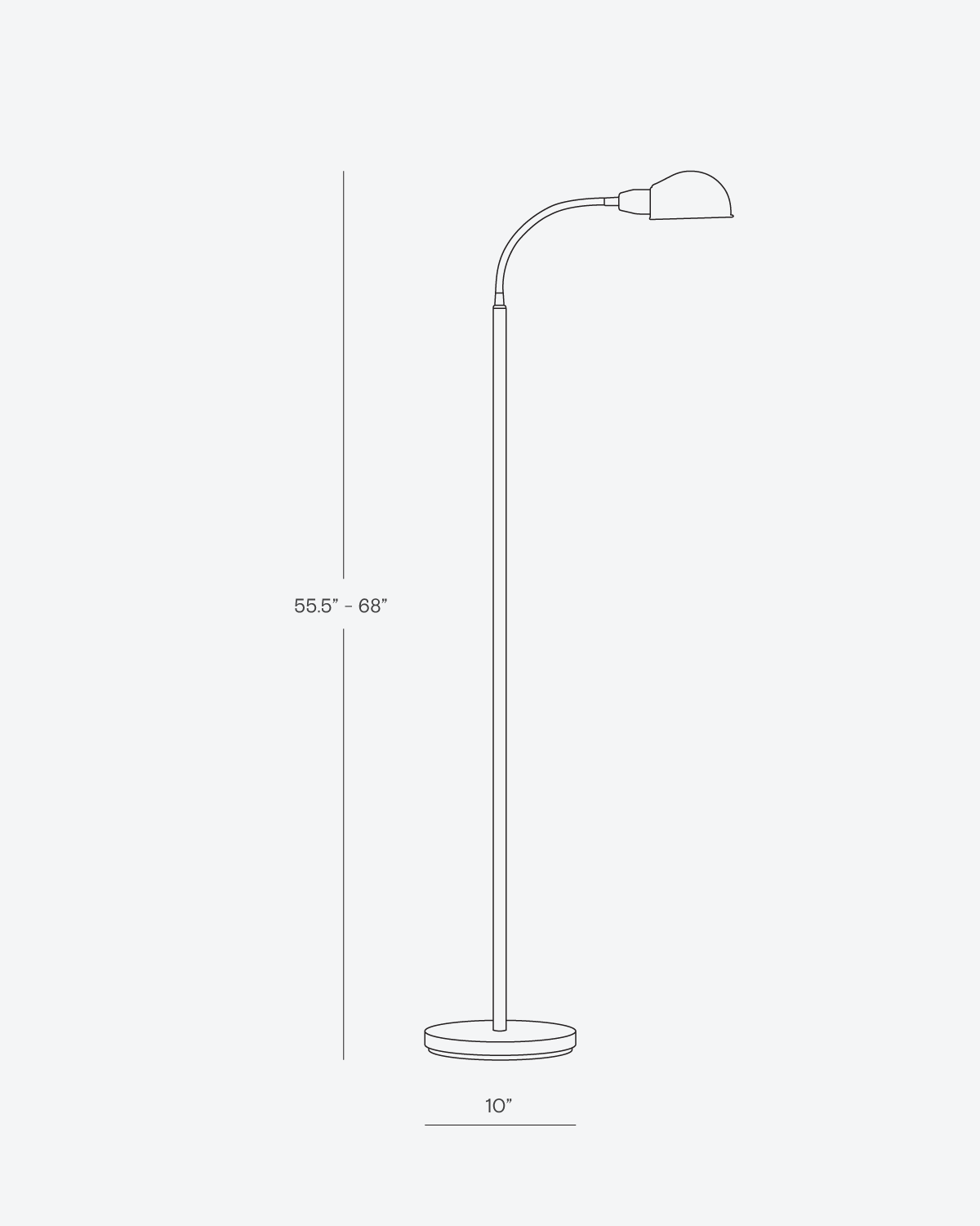 Regent Task Floor Lamp | Gooseneck Reading Floor Lamp – Brightech