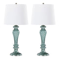 Windsor Fluted Glass Table Lamp Set | Fluted Glass Column Table Lamp Set of 2
