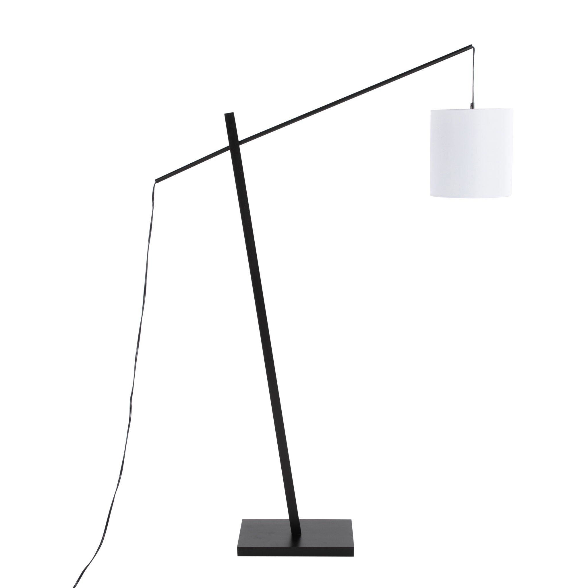 Arturo Wood Base Floor Lamp | Contemporary Wood & Metal Floor Lamp