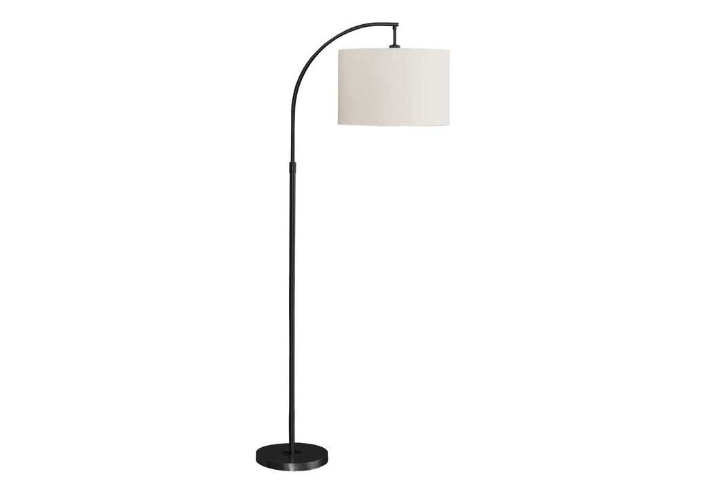 Contemporary Arc Floor Lamp | Metal Arc Floor Lamp with Drum Shade