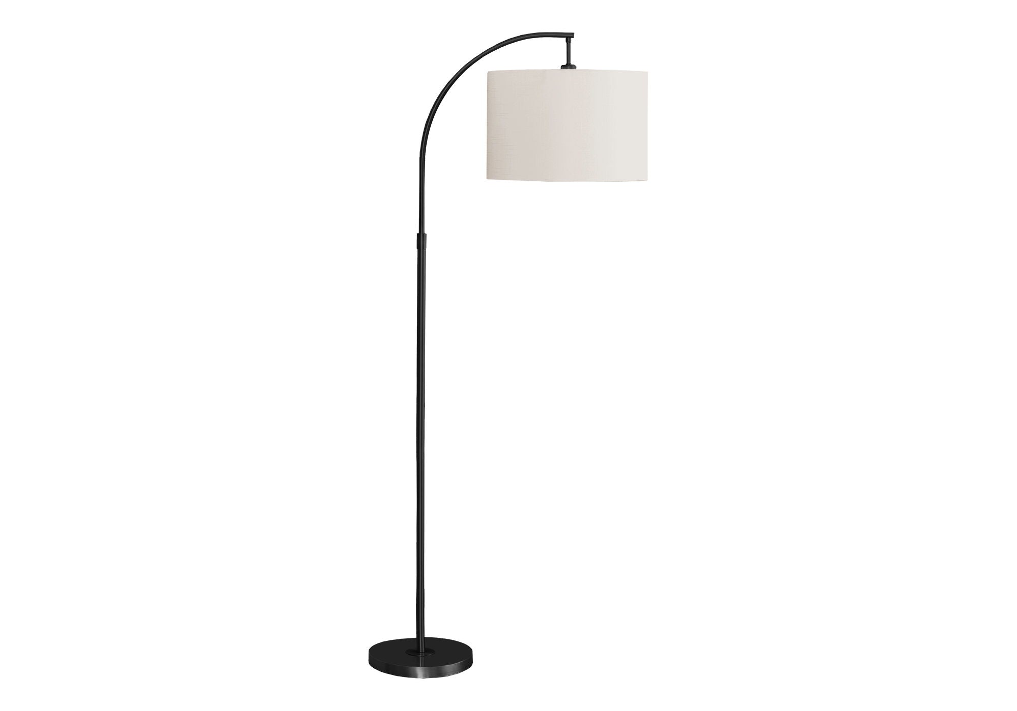 Contemporary Arc Floor Lamp | Metal Arc Floor Lamp with Drum Shade