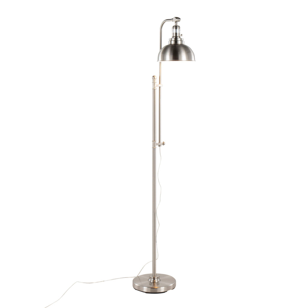 Emery Arc Floor Lamp | Arched Dome Shade Contemporary Floor Lamp