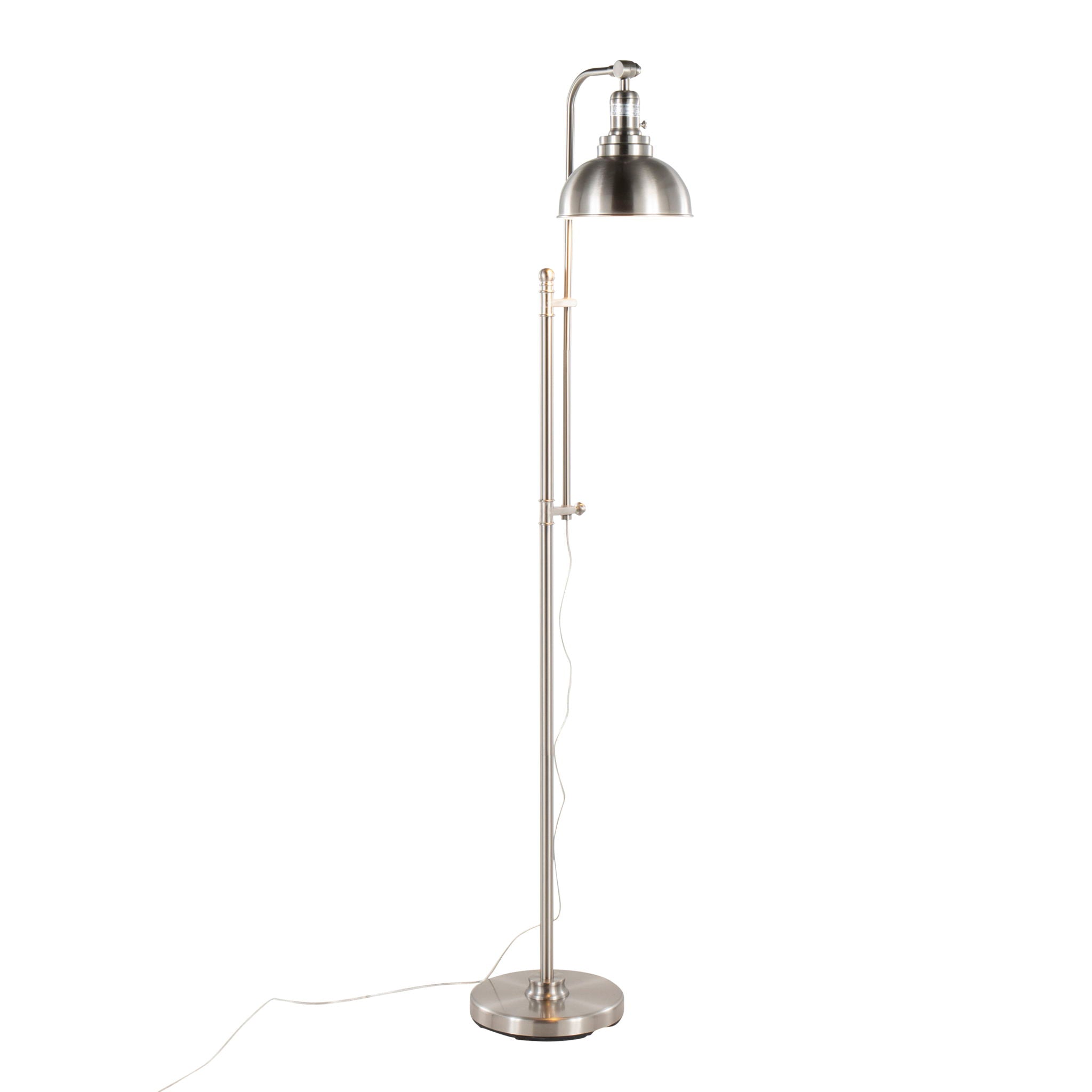 Emery Arc Floor Lamp | Arched Dome Shade Contemporary Floor Lamp