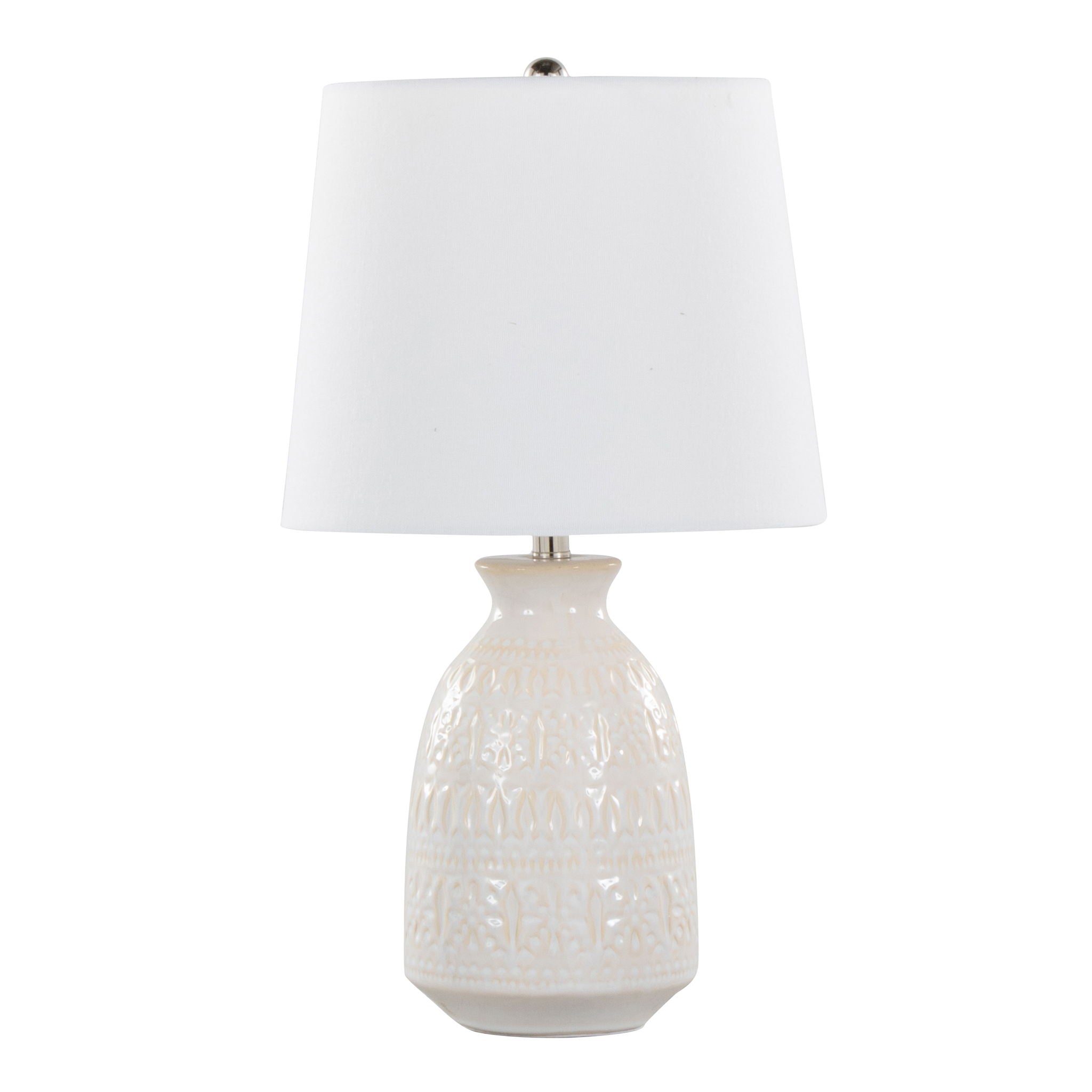 Claudia Vase Table Lamp Set | Textured Ceramic Table Lamp Set of 2