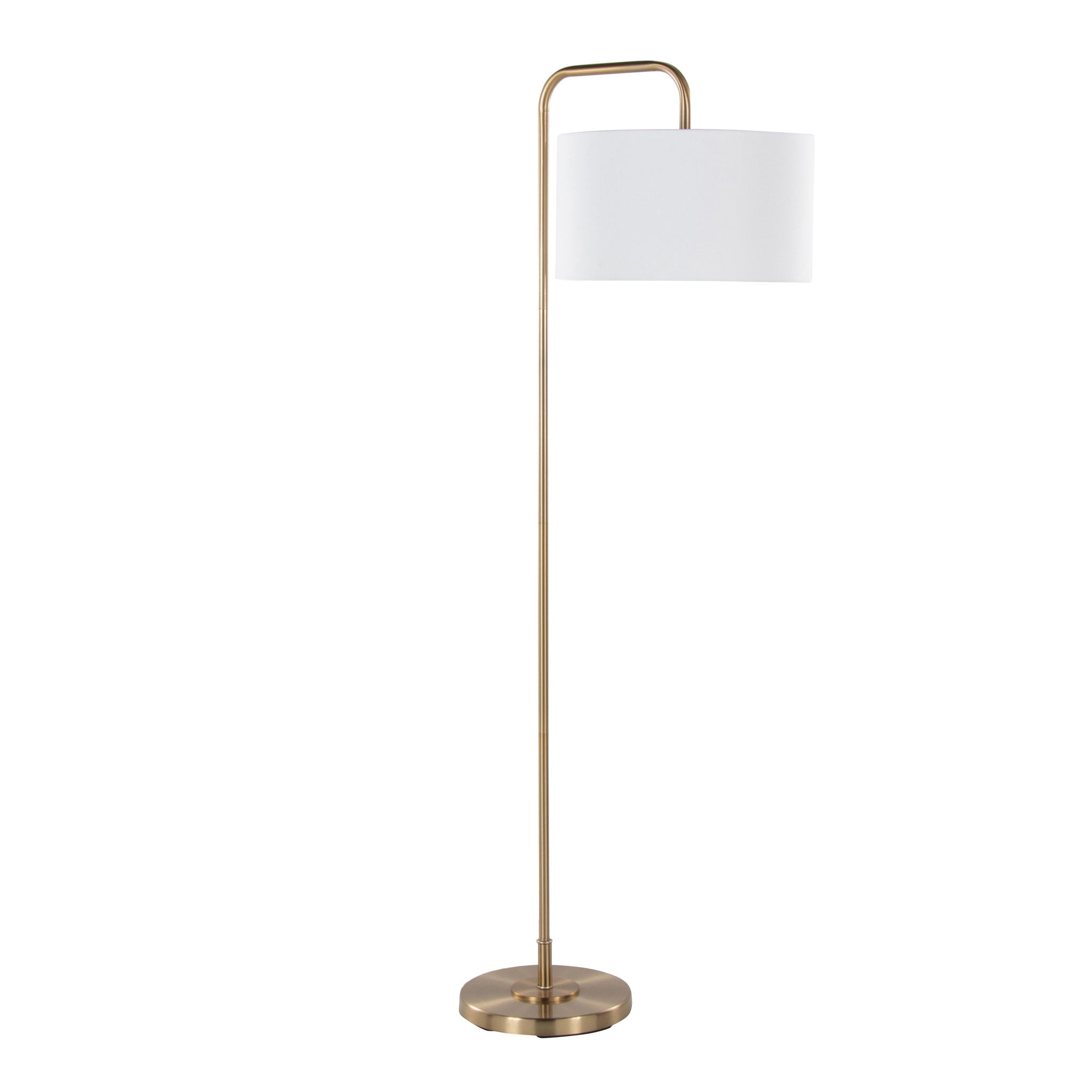 Puck Arc Floor Lamp | Slim Contemporary Arc Floor Lamp
