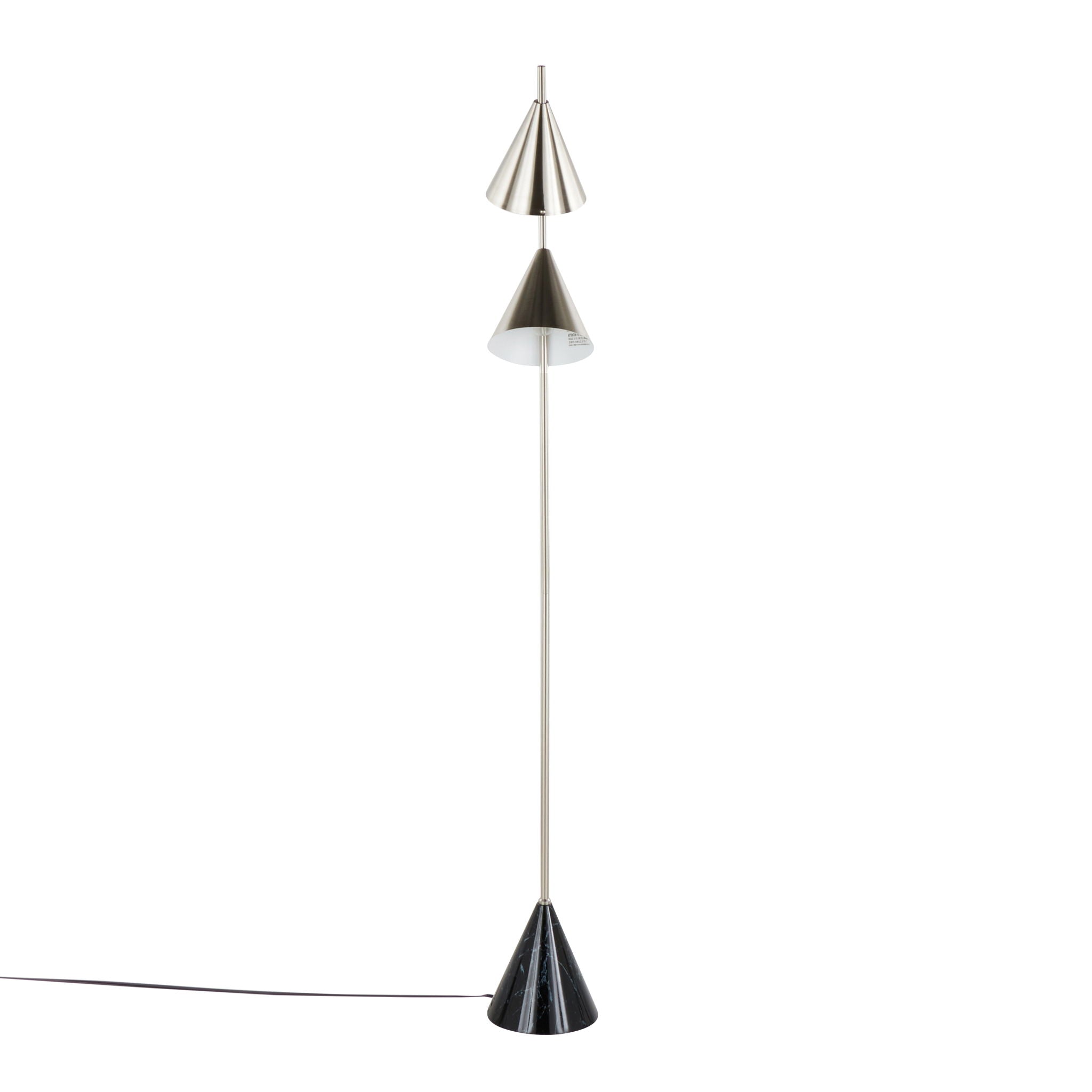 Cone Floor Lamp | Geometric Flared Base Contemporary Floor Lamp