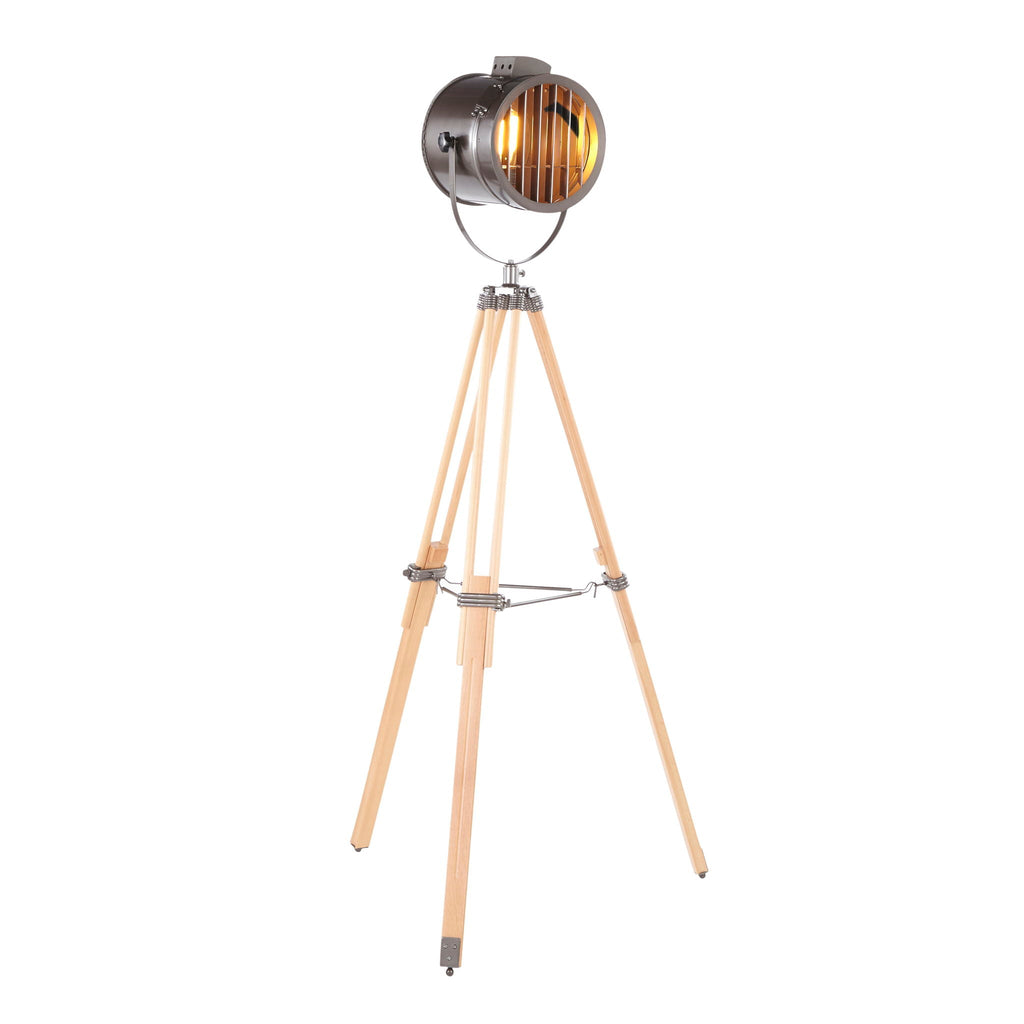 Ahoy Tripod Floor Lamp | Adjustable Industrial Tripod Floor Lamp