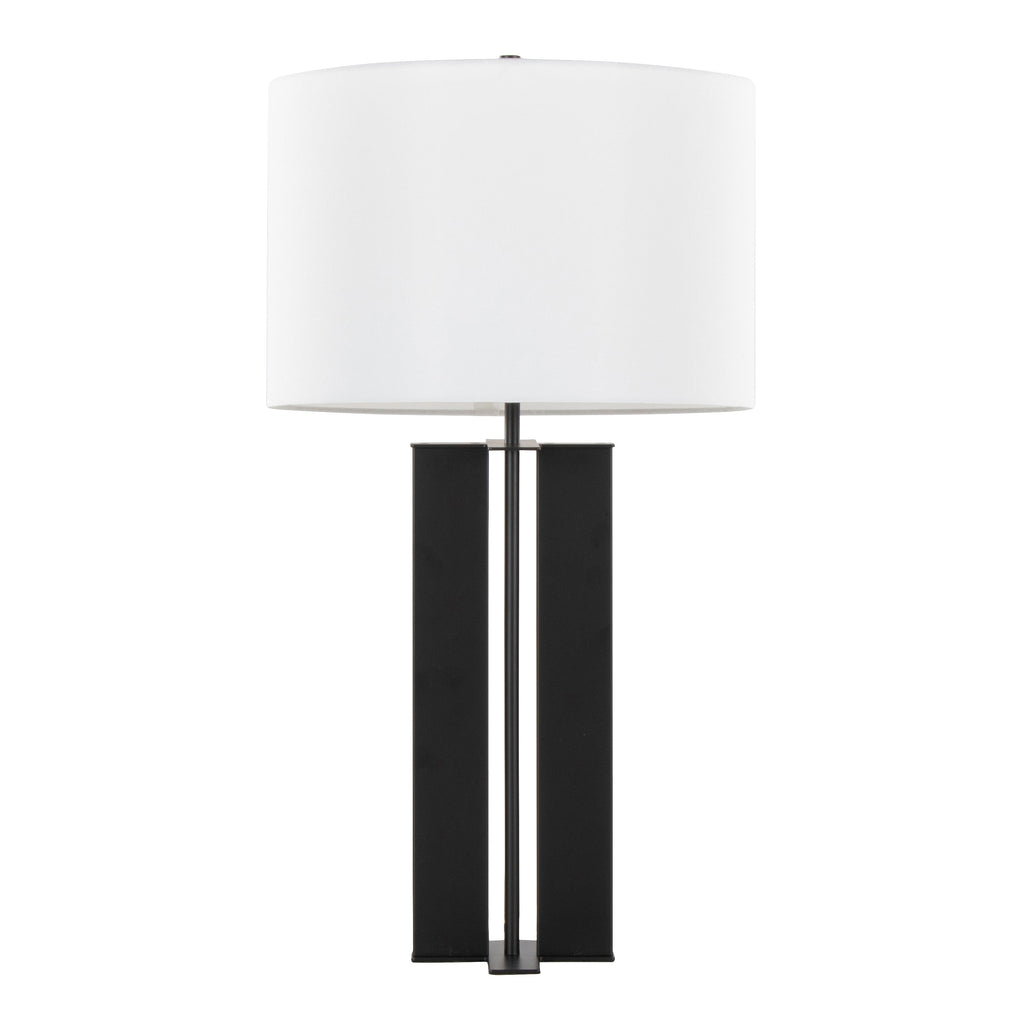 28" Contemporary Metal Table Lamp