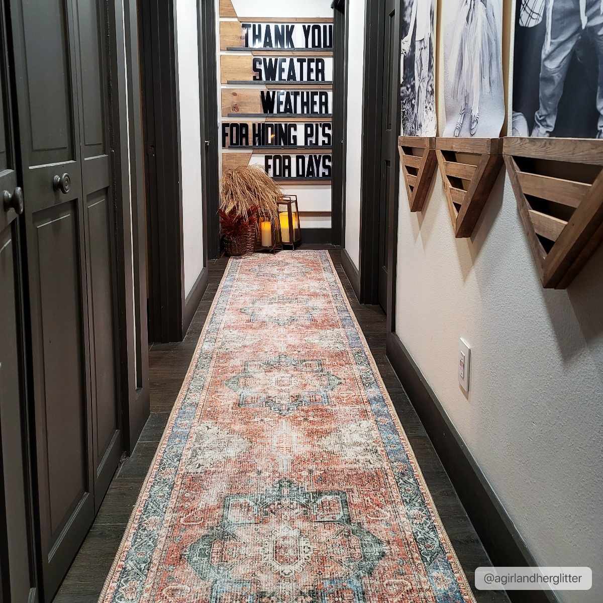 Rosman Distressed Washable Area Rug | Vintage Bohemian Rug – Boutique Rugs