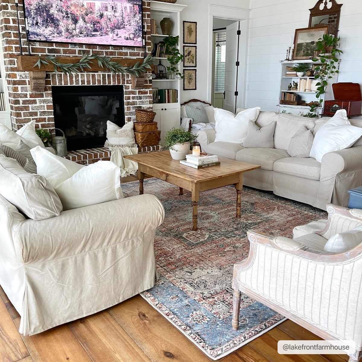Rosman Distressed Washable Area Rug | Vintage Bohemian Rug – Boutique Rugs