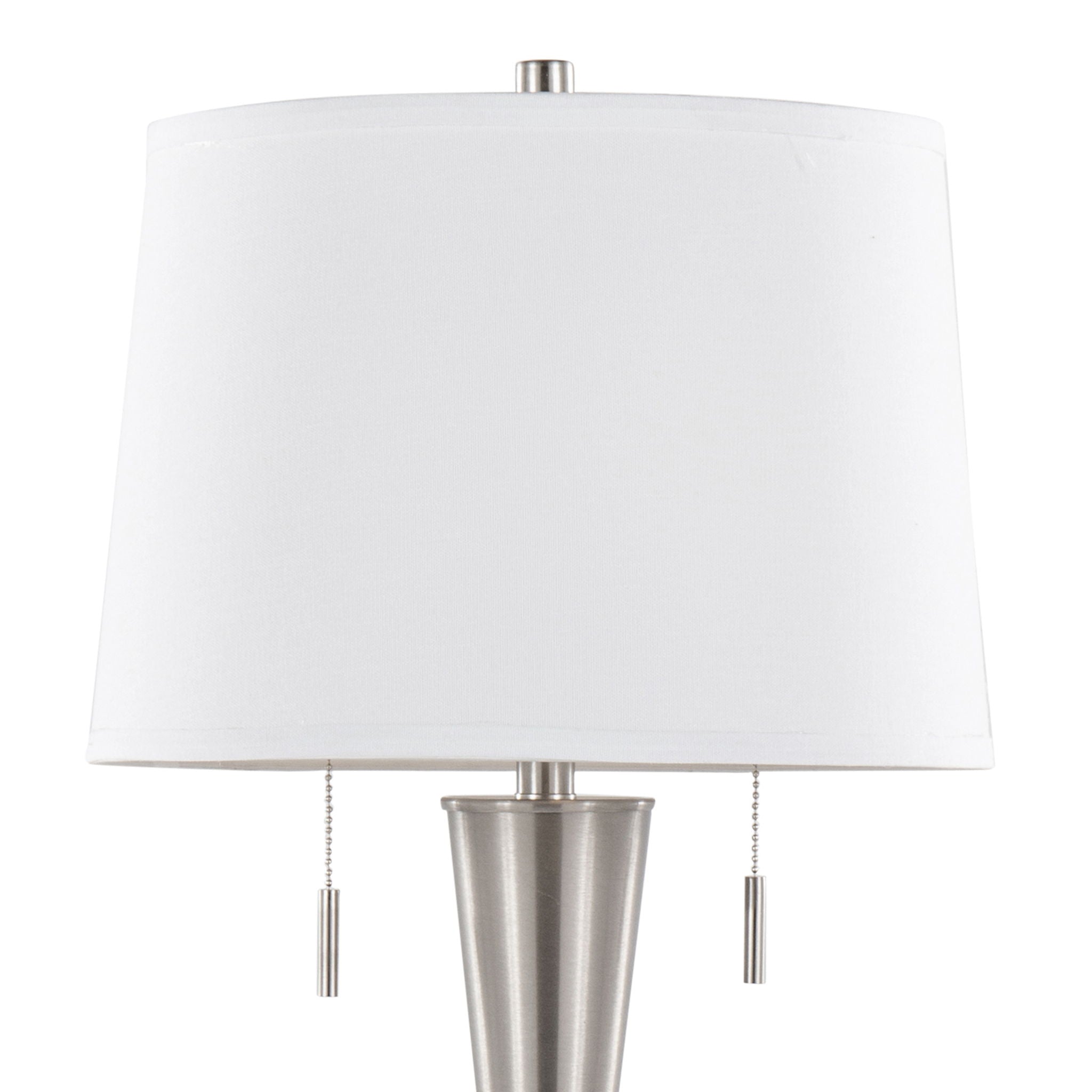 Jules USB Table Lamp Set | Tapered Cylinder Table Lamp Set with USB, Set of 2