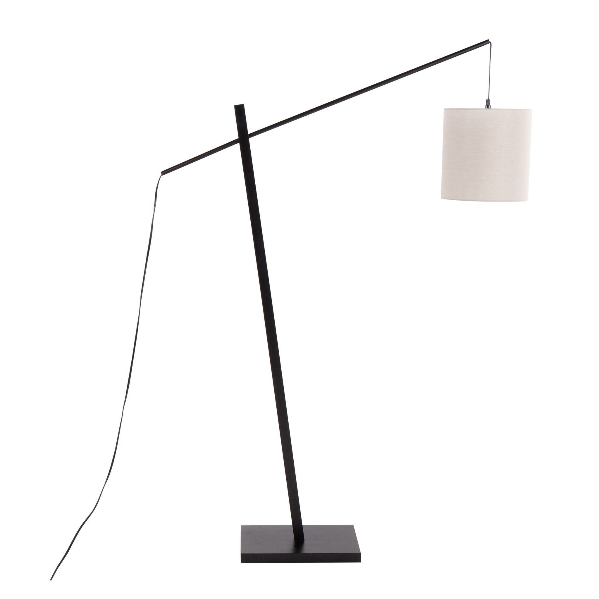 Arturo Wood Base Floor Lamp | Contemporary Wood & Metal Floor Lamp