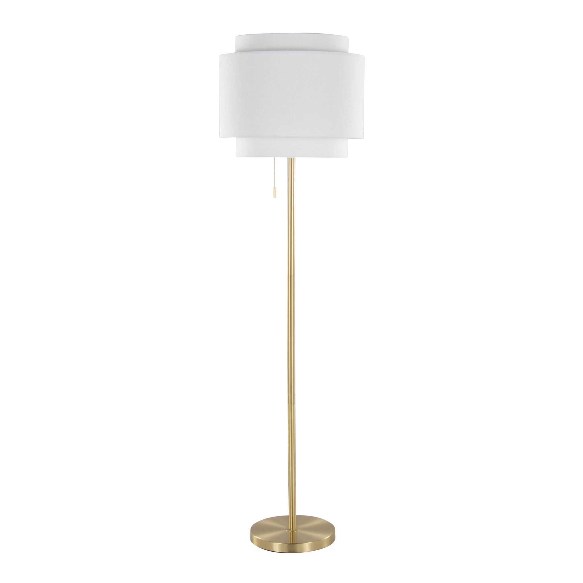 Tier Floor Lamp | Sleek Metal Contemporary Floor Lamp