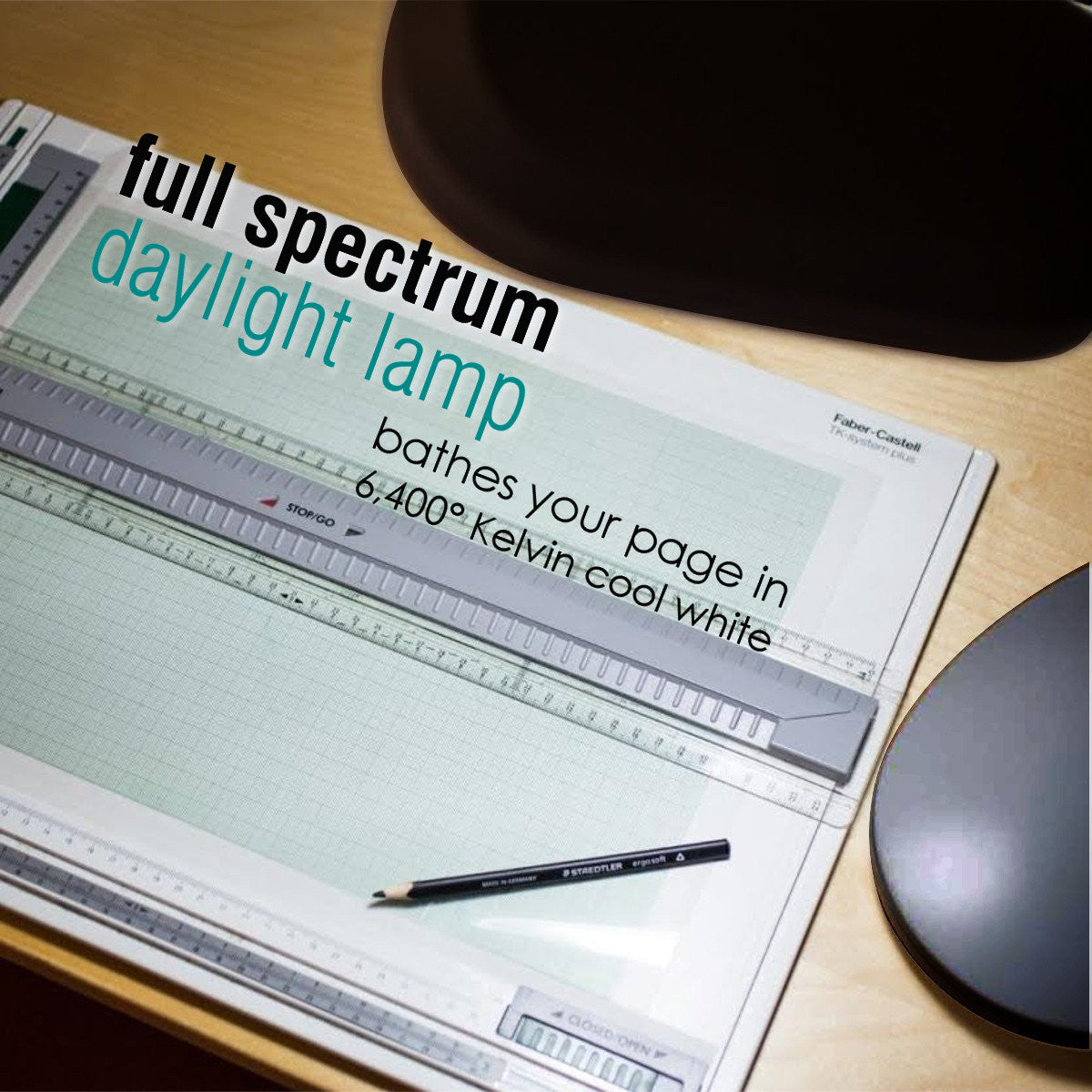 26"H Slim Design LED Reading light