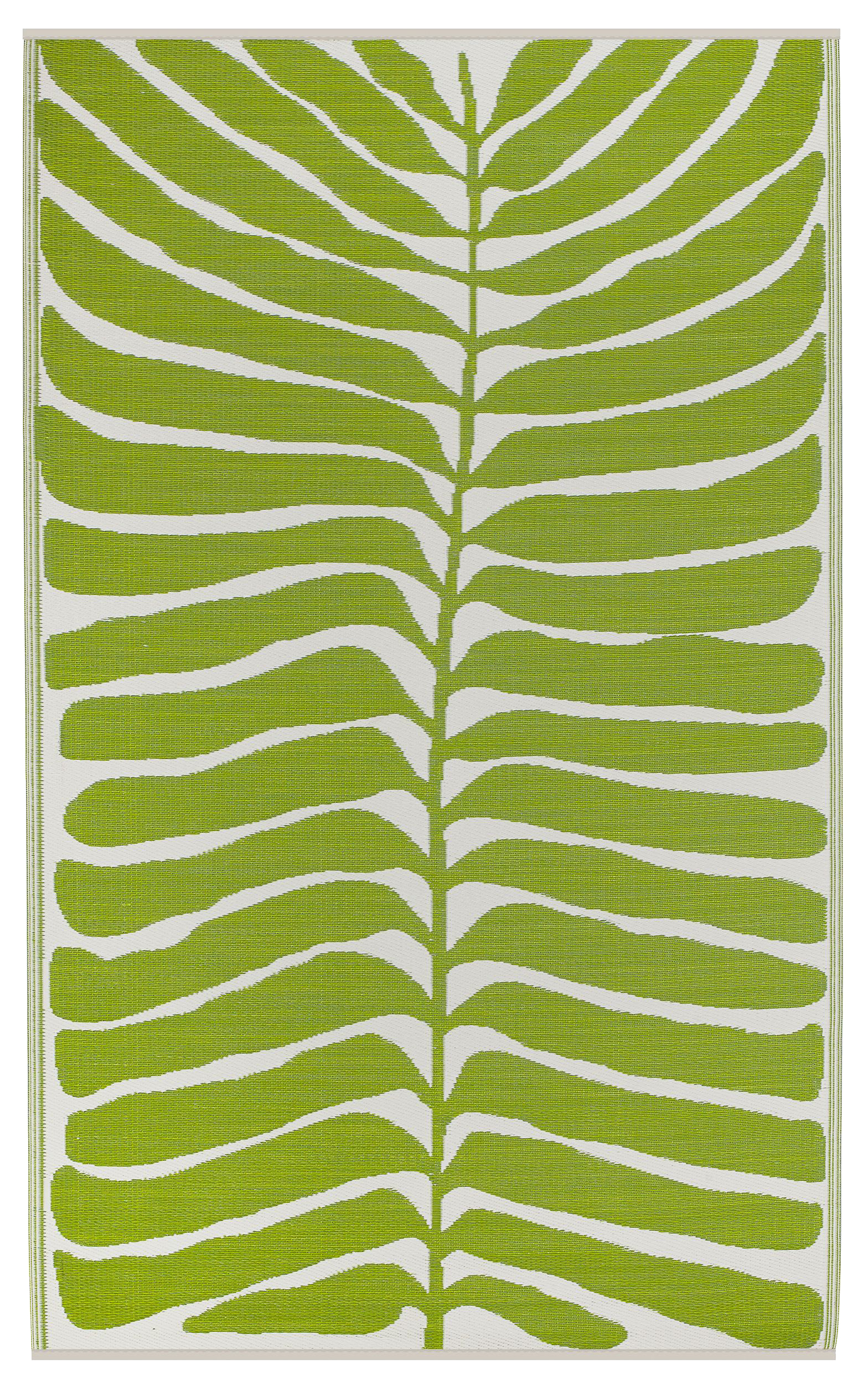 Hilo Green Outdoor Rug | Bold Tropical Leaf Design