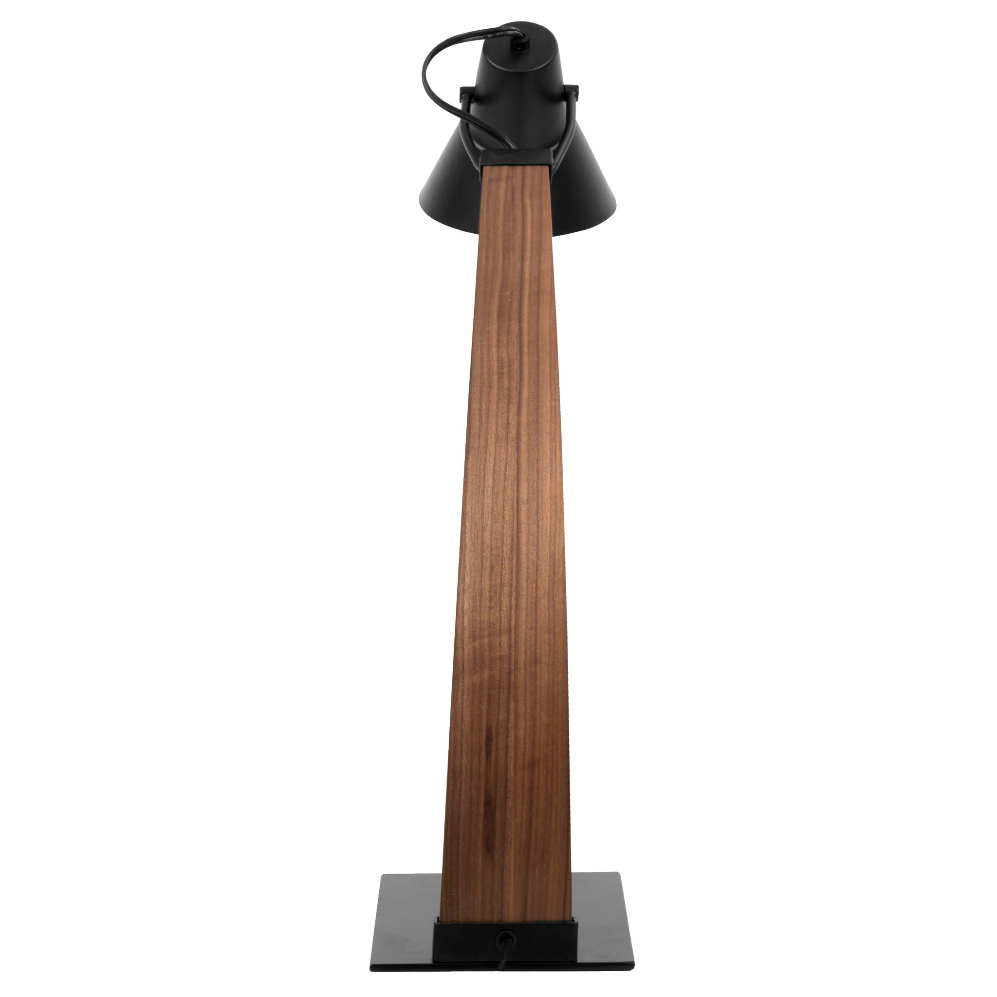 Noah Arched Wood Table Lamp | Retro Modern Wood Neck Table Lamp