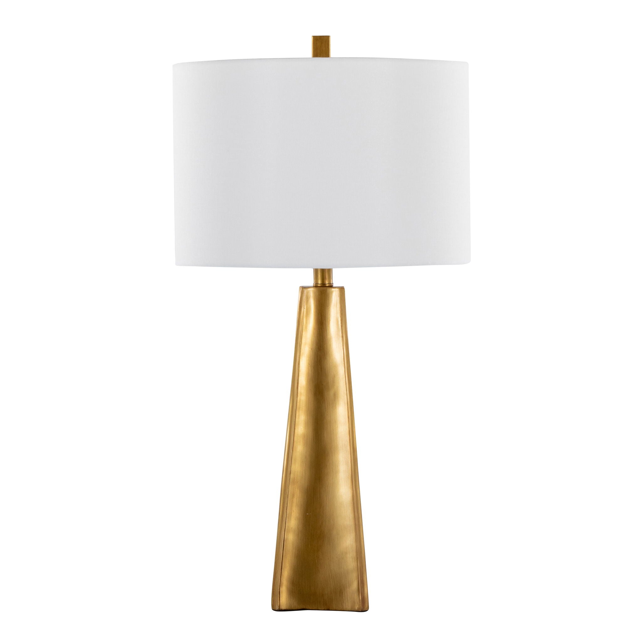 Pompeii Pyramid Table Lamp | Grand Pyramid Base Contemporary Table Lamp