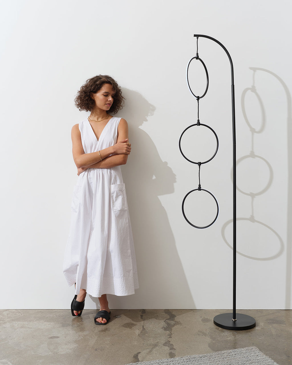 Nova RGB Arc Floor Lamp | Color-Changing LED Arc Lamp – Brightech