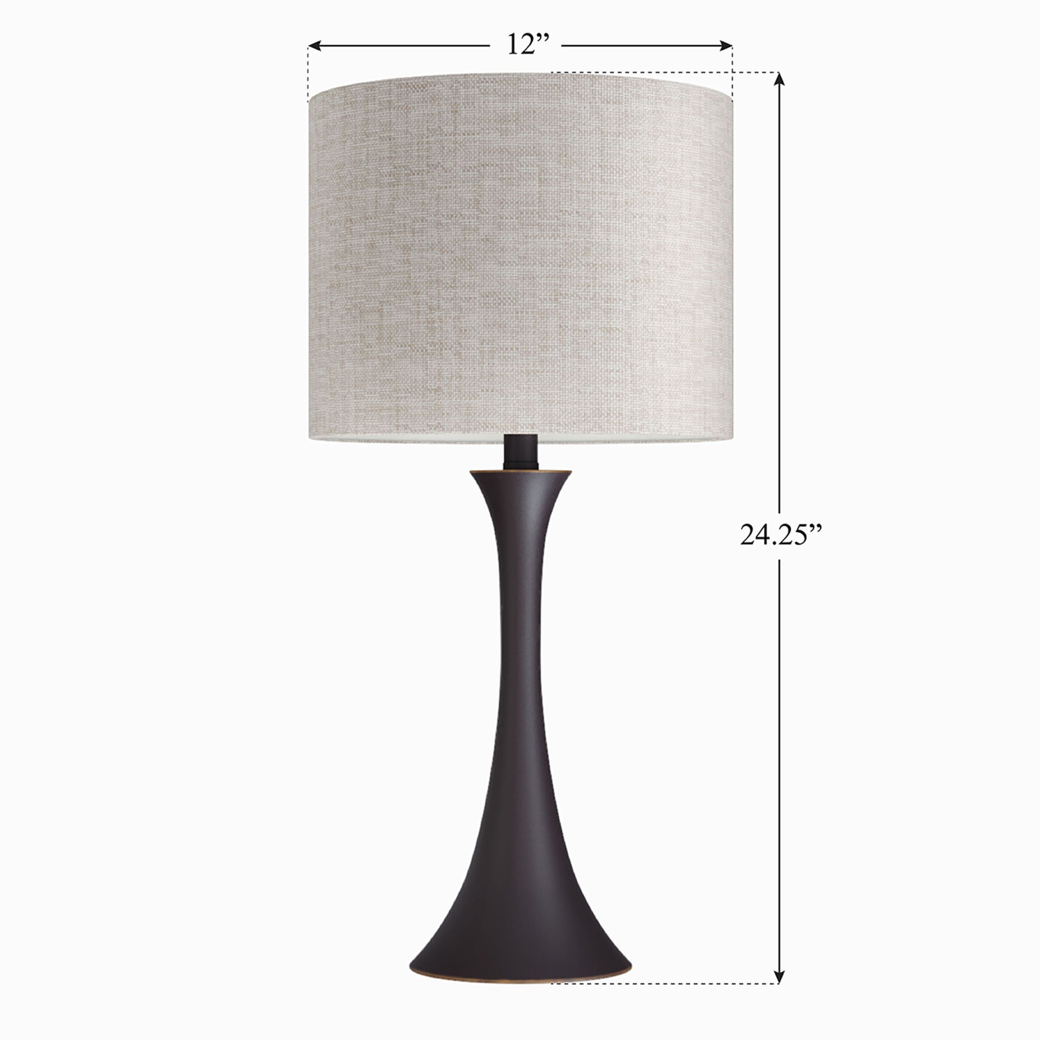 Lenuxe Hourglass Table Lamp Set | Contemporary Table Lamp Set of 2
