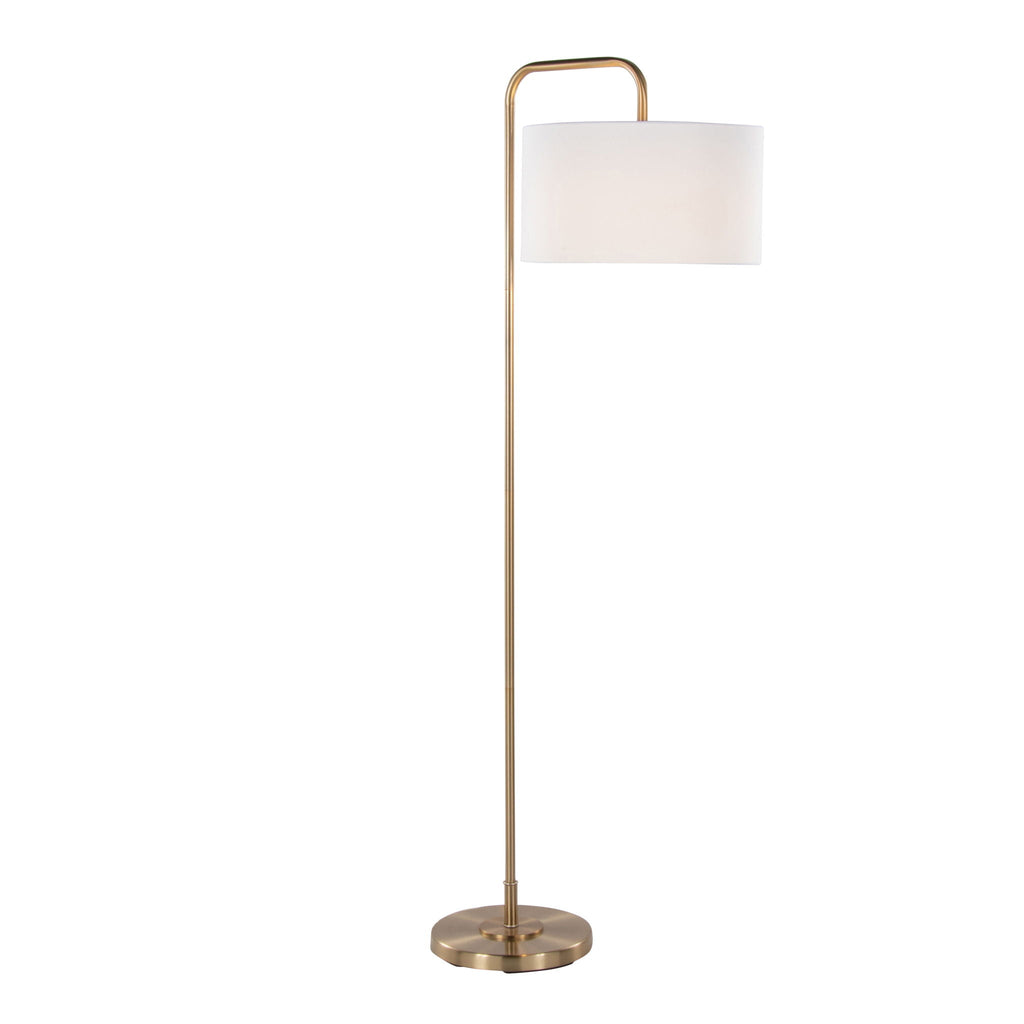 Puck Arc Floor Lamp | Slim Contemporary Arc Floor Lamp