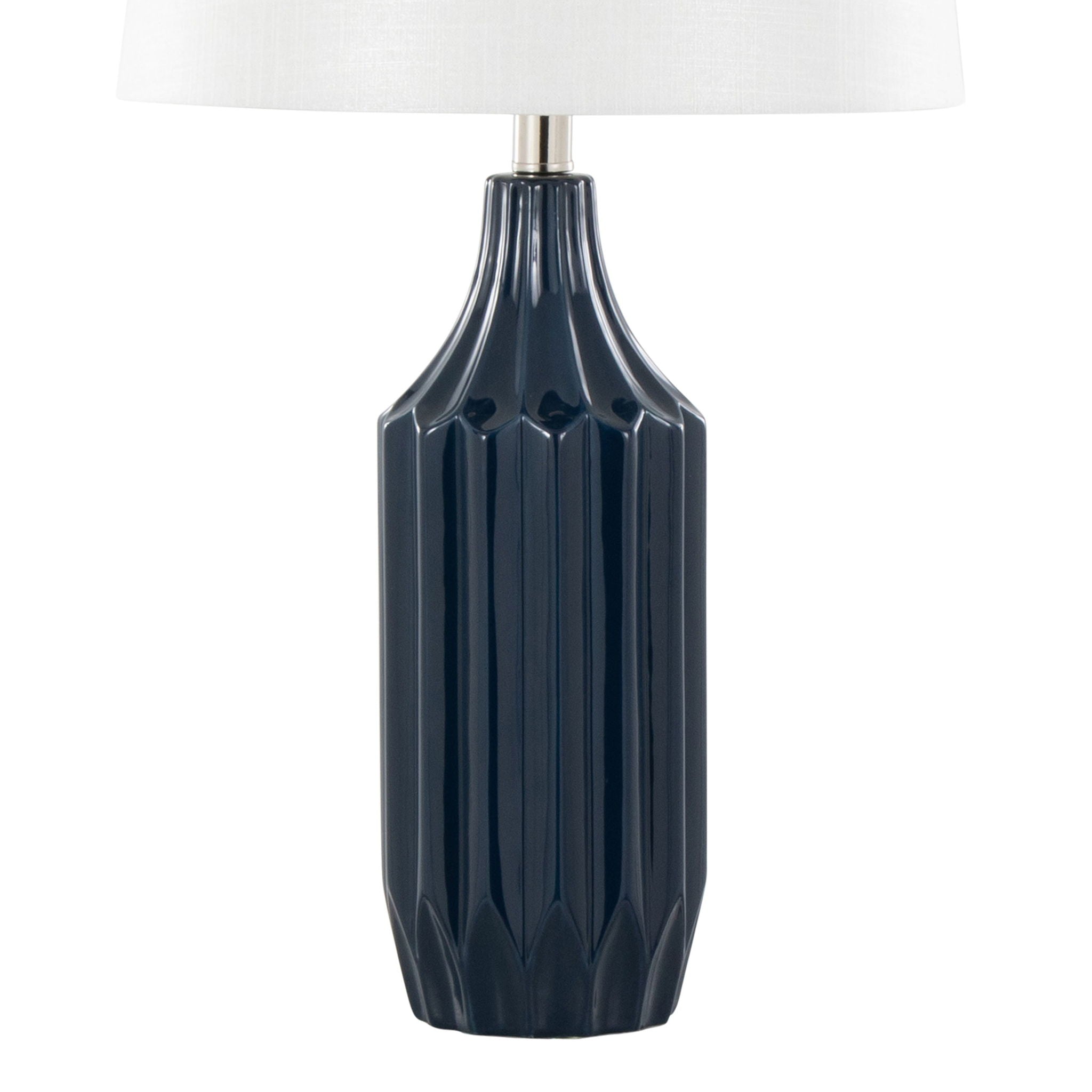 Stella Ceramic Table Lamp | Glossy Contemporary Ceramic Table Lamp